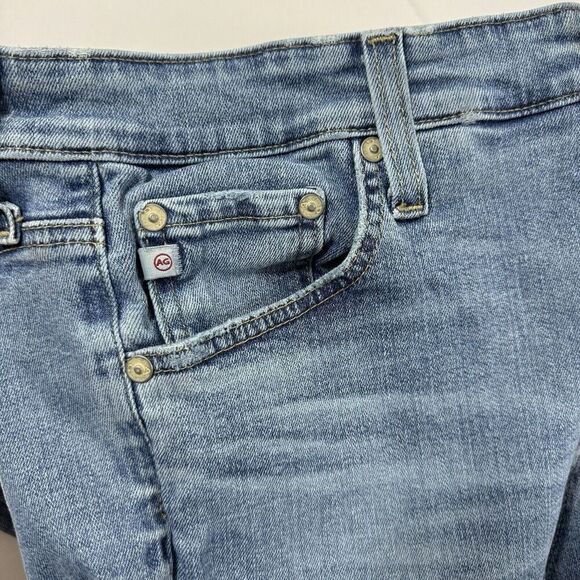 AG ADRIANO GOLDSCHMIED Farrah Skinny Ankle Fray Hem High Waist Ankle Jeans 31 R - Picture 12 of 15